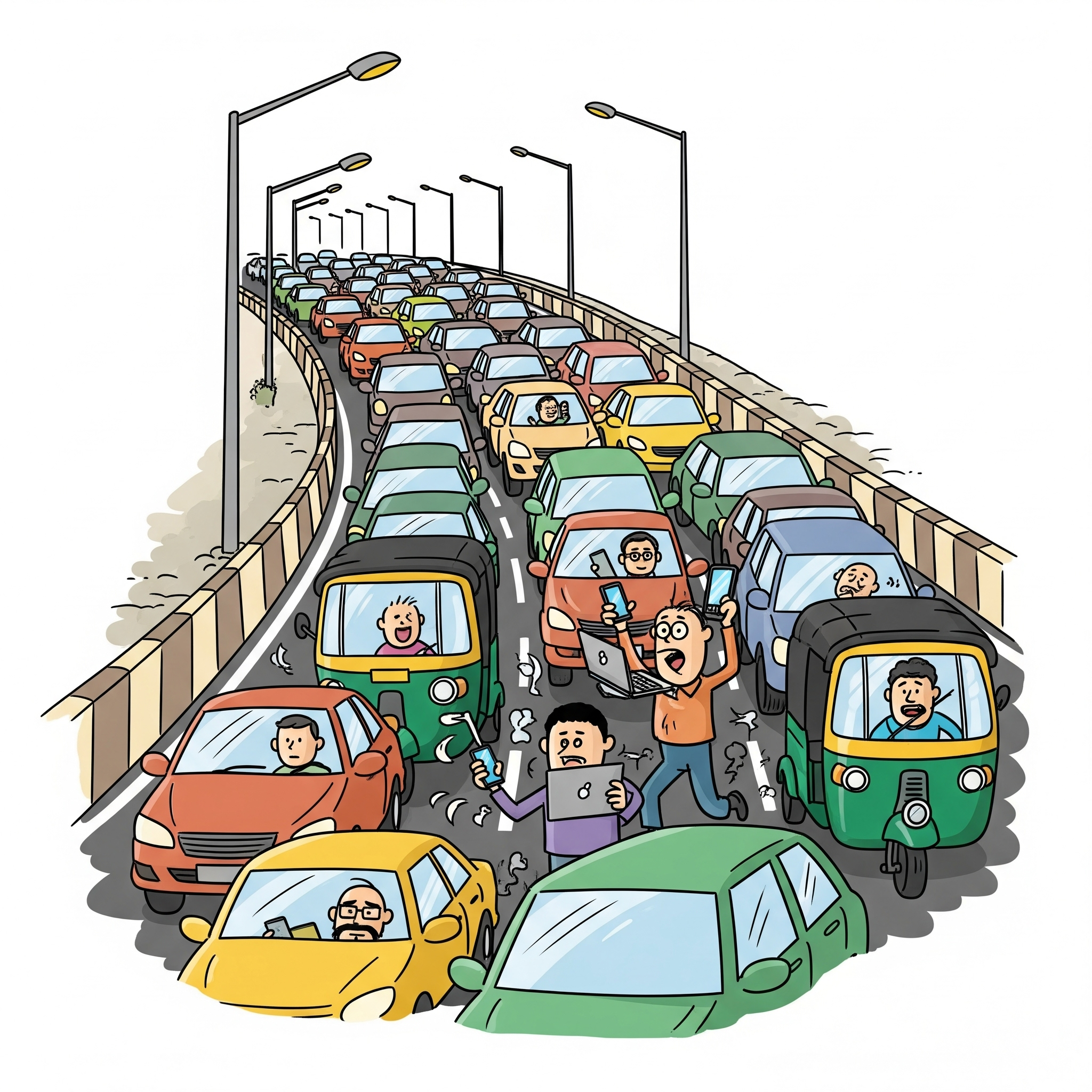 Property Pulse Bangalore Real Estate Newsletter Logo - Traffic Icon Representing Bangalore Real Estate Market